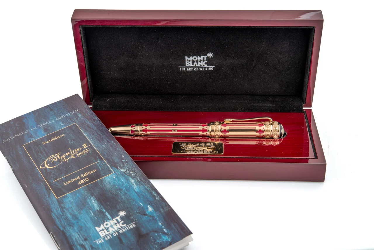 Montblanc “Patron of Art Edition”, Ref. 28631, made in 1997 “Catherine II. the Great”, limited edition, No. 1 620 / 4 810 kol saati