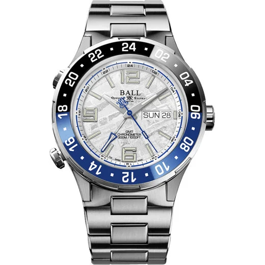 Ball Roadmaster Marine GMT Meteorite Dial 40mm Black & Blue DG3000A-S11CJ-MSL kol saati