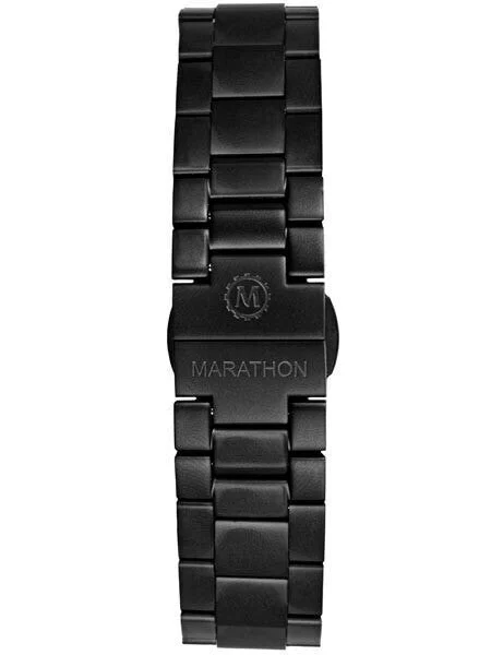 Marathon Black PVD Solid Link Watch Bracelet #WW005005BK-MA (20mm) kol saati
