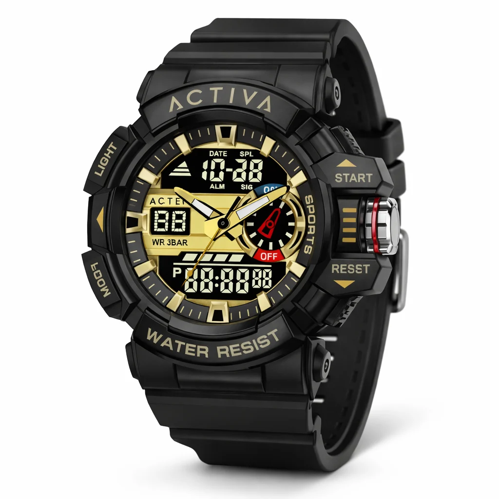 Activa Vord X Invicta Digital Watch - 49mm, Black (ACW8043-002) 49 mm kol saati
