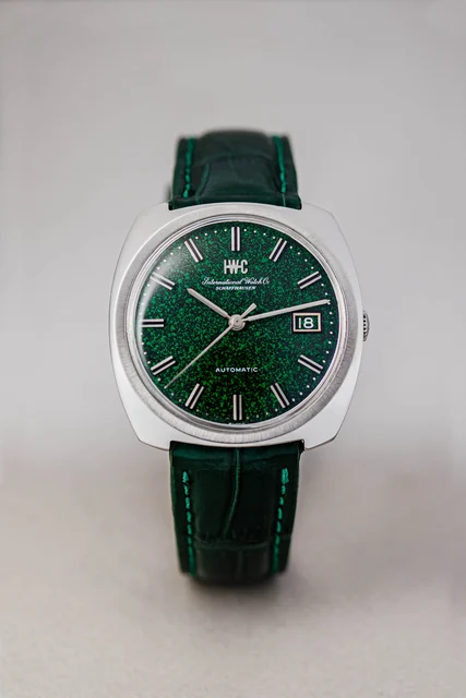 IWC Marble Green, extremely rare kol saati