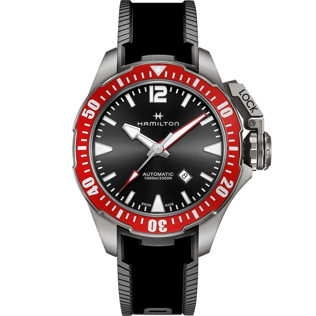 Hamilton Khaki Navy Frogman Titanium Auto H77805335 kol saati