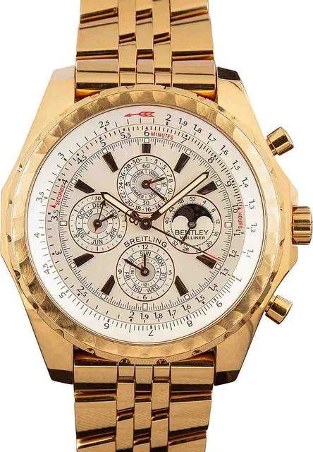 Breitling Bentley 18k Yellow Gold H2936212/G584 kol saati