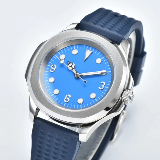 Tandorio Aquanaut Watch TD901 40mm Dress Watch sapphire Luminous 5ATM Glassback pvd gold b