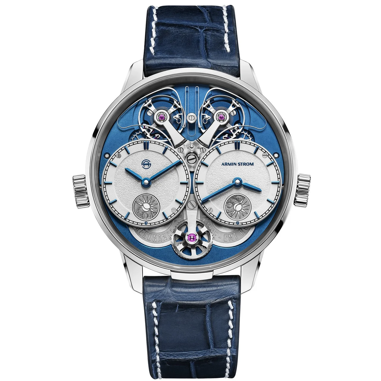 Armin Strom Dual Time GMT Resonance Manufacture Edition Blue ST26-DT.60 39 mm kol saati