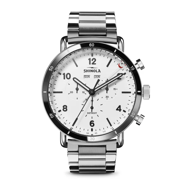 Shinola Canfield S0120283783-1-Wht-45-USA kol saati