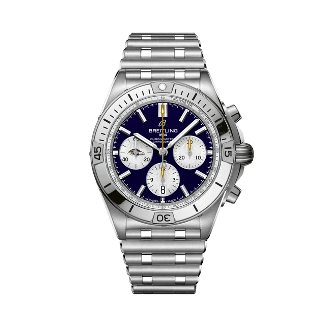Breitling Chronomat B01 42 NFL Baltimore Ravens Edition AB01342B1K2A1 kol saati