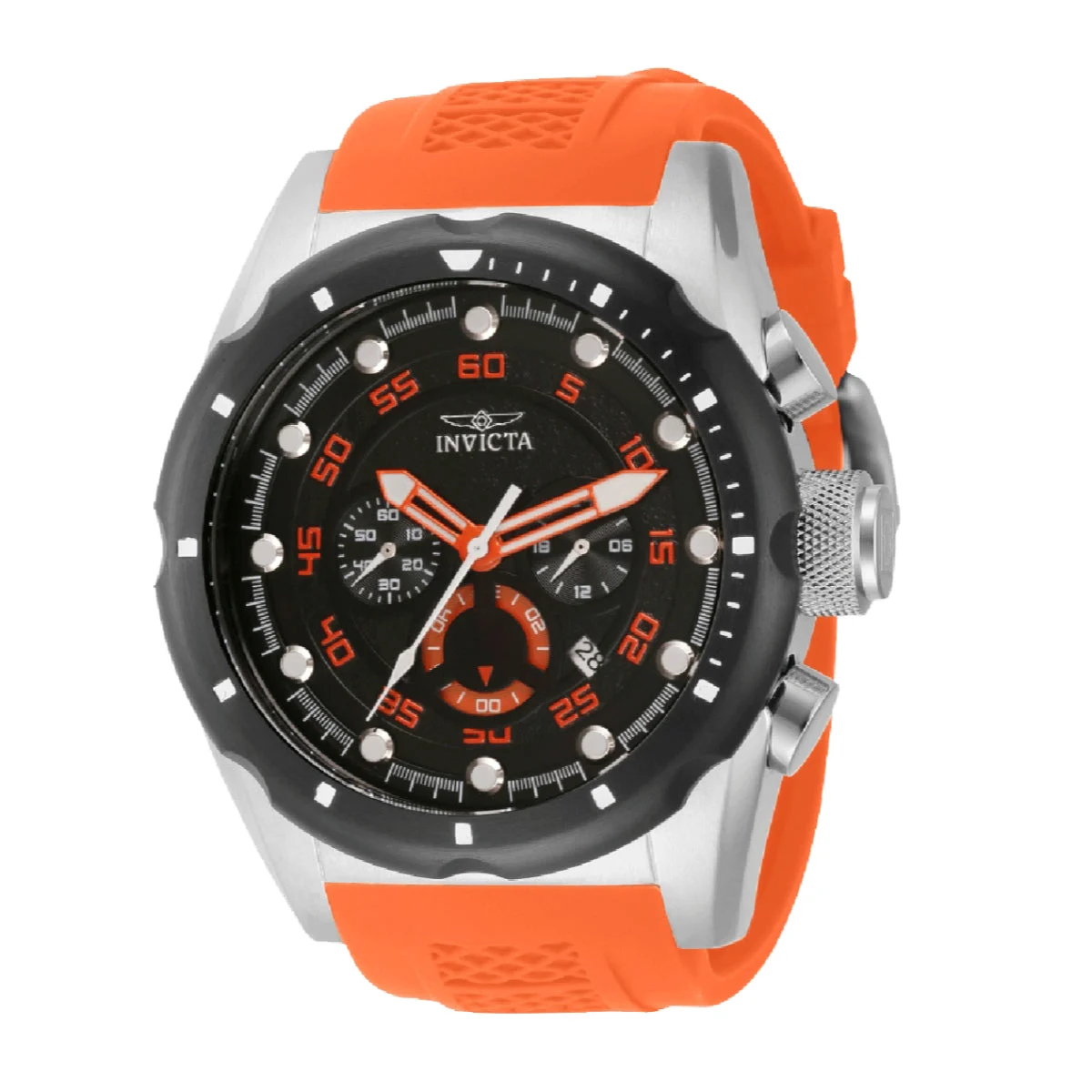 Invicta Speedway Nacrite Watch - 50mm, Orange (69830) 50 mm kol saati
