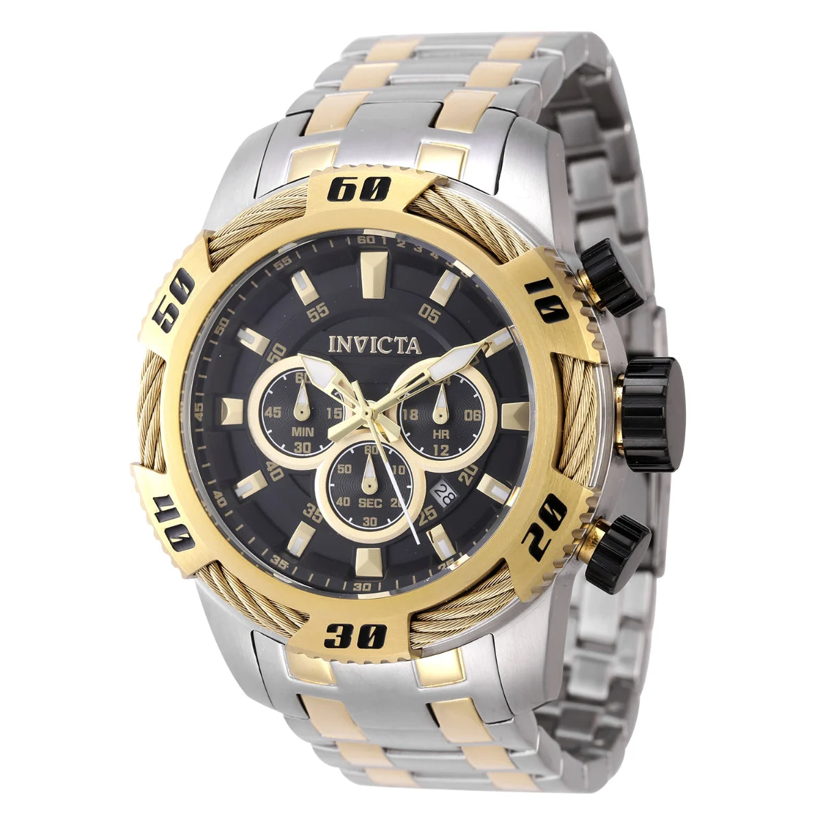 Invicta Speedway Ignition Watch - 50mm. Gold, Steel (47116) 50 mm kol saati