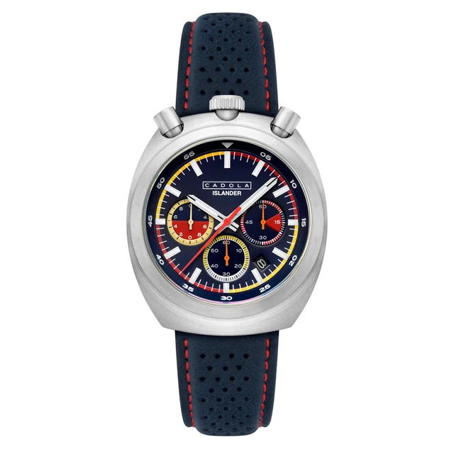 Cadola Islander Testa Di Toro Chronograph in Marina Spark #CD-1058-LIW0B kol saati