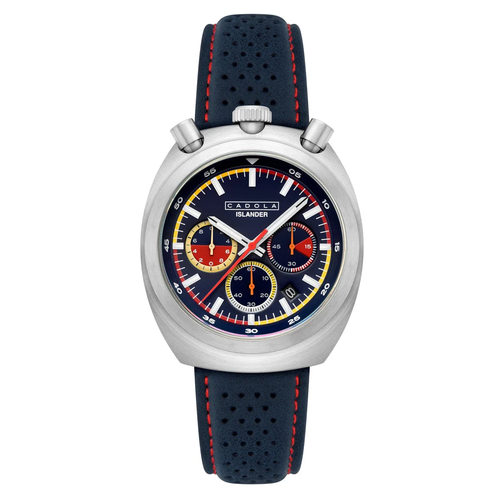 Cadola Islander Testa Di Toro Chronograph in Marina Spark #CD-1058-LIW0B 50 mm kol saati