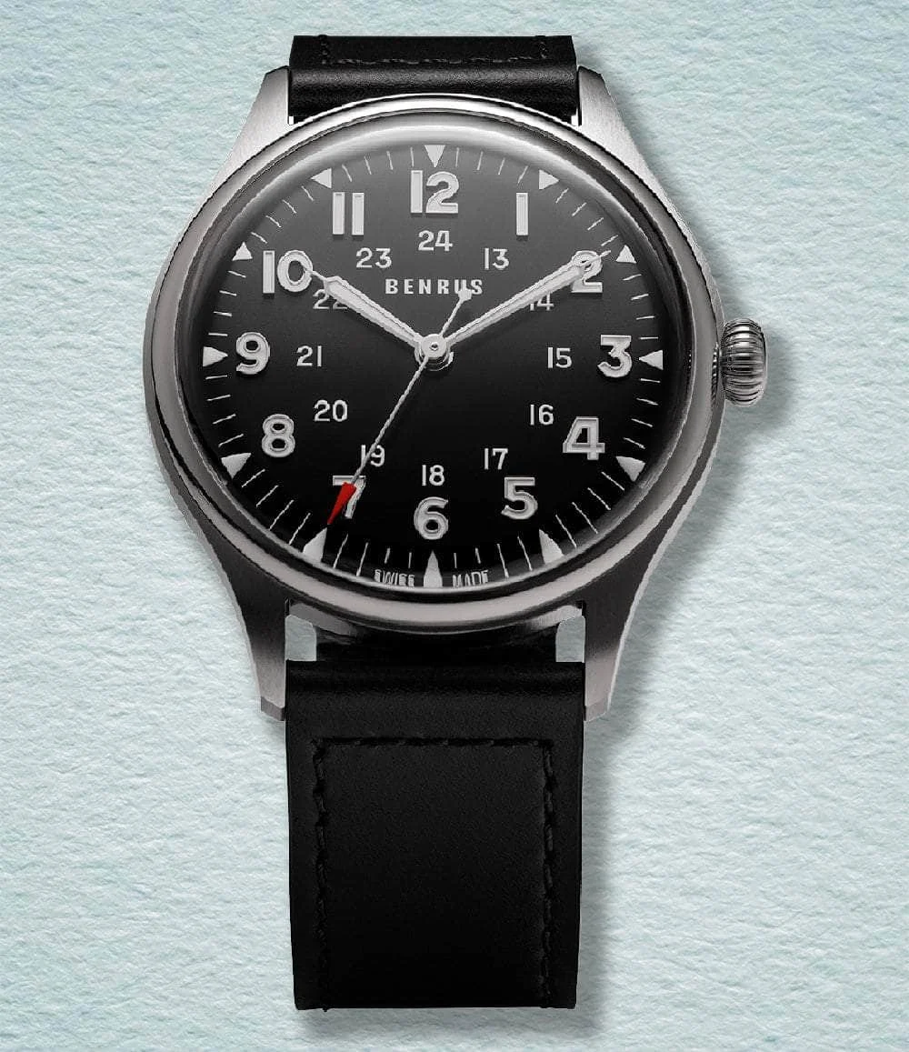 Benrus 3061-SS-B-039-01 39.5 mm kol saati