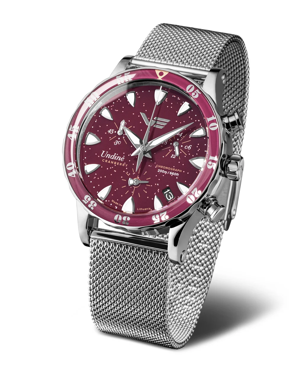Vostok Europe Undiné VK68-515A774 Set with the Stainless Steel Mesh bracel 39 mm kol saati