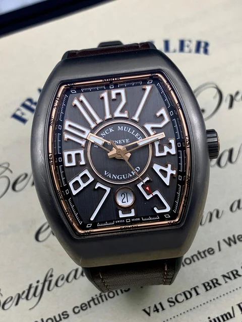 Franck Muller Vanguard 41 mm Titanium Gold V41 SCDT BR NR TT kol saati