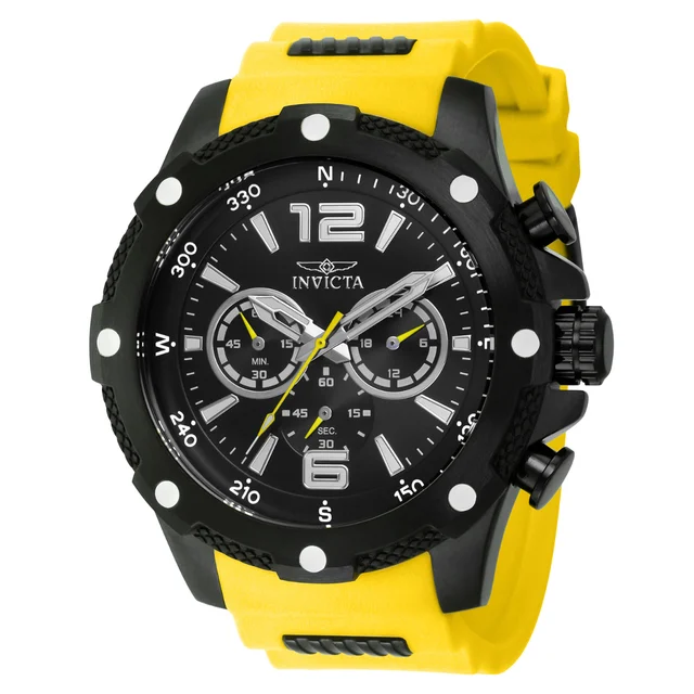 Invicta I-Force Axis Watch - 50mm. Black. Yellow (42998) kol saati
