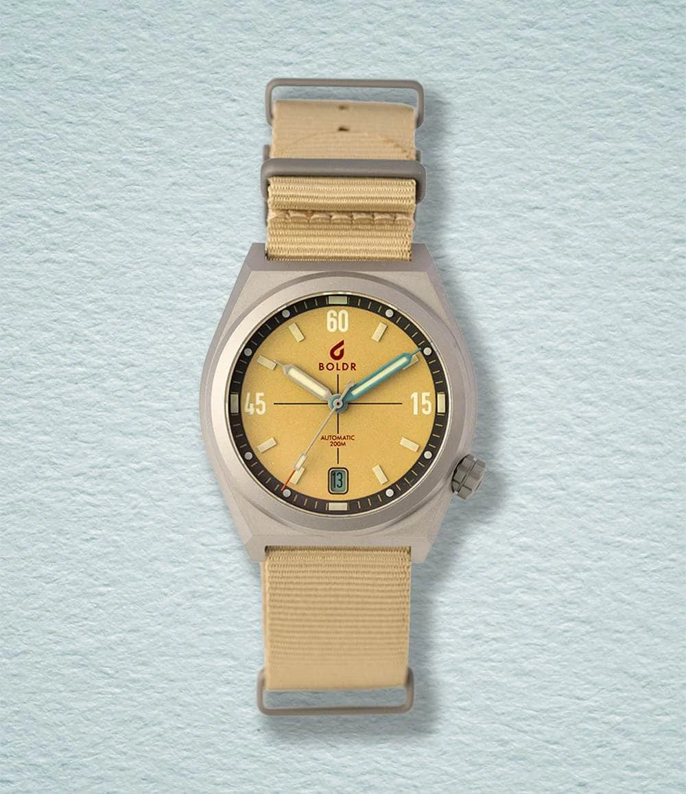 BOLDR Supply Co. Boldr x Windup Watch Shop Venture LE V3 - Preorder WWBLR-VE-LC-SD 42 mm kol saati