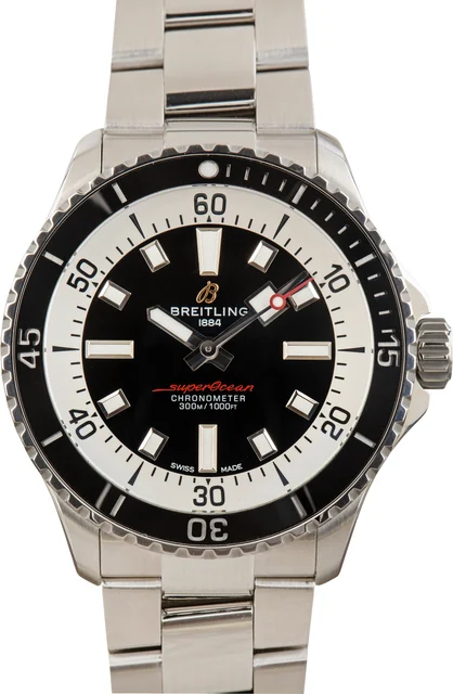 Breitling Superocean Automatic 42 Black Dial A17375211B1A1 kol saati