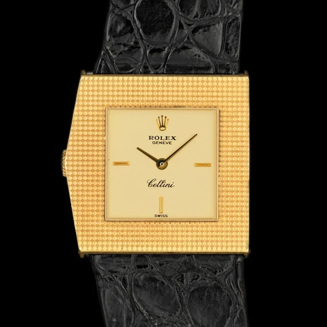 Rolex King Midas Cellini Hobnail ref.4126 from 1976 kol saati