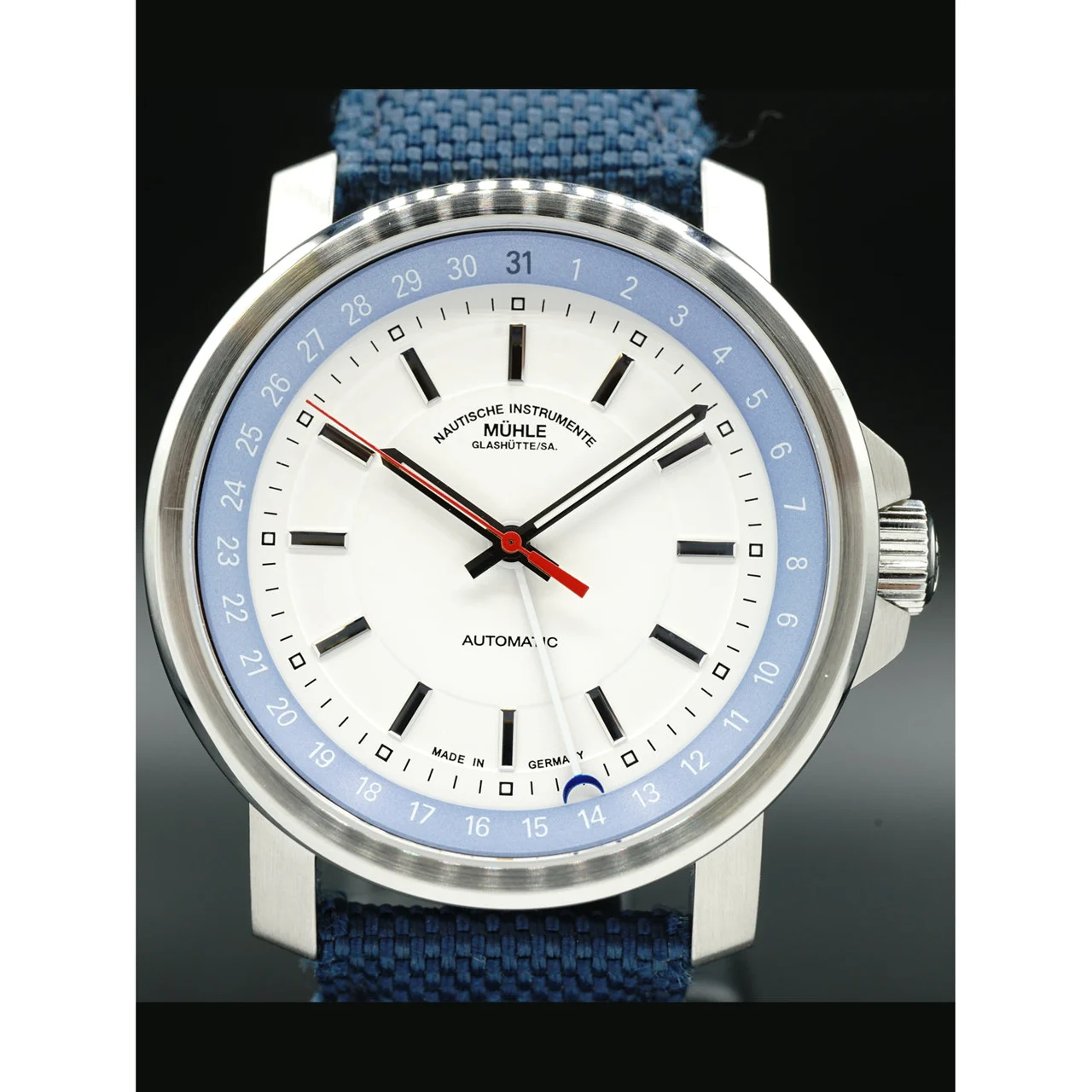 Muhle Glashutte Mühle Glashütte 29ER Zeigerdatum M1-25-32-NB 210000021363 kol saati