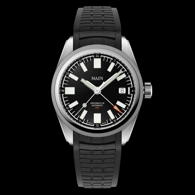 MAEN Watches Greenwich 38 Gmt - MGG.01 kol saati