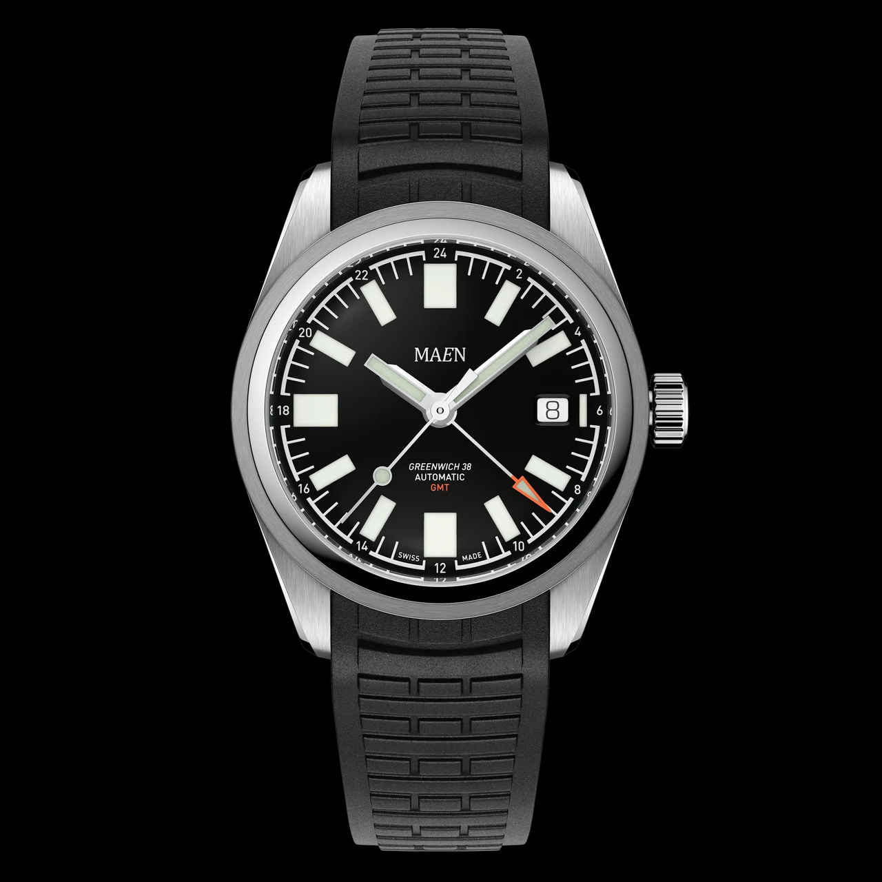 MAEN Watches Greenwich 38 Gmt - MGG.01 kol saati