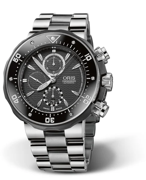 Oris ProDiver Chronograph 01 674 7630 7154-Set kol saati