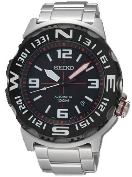 Seiko Superior Compass Bezel Automatic Field Monster Watch #SRP445 kol saati