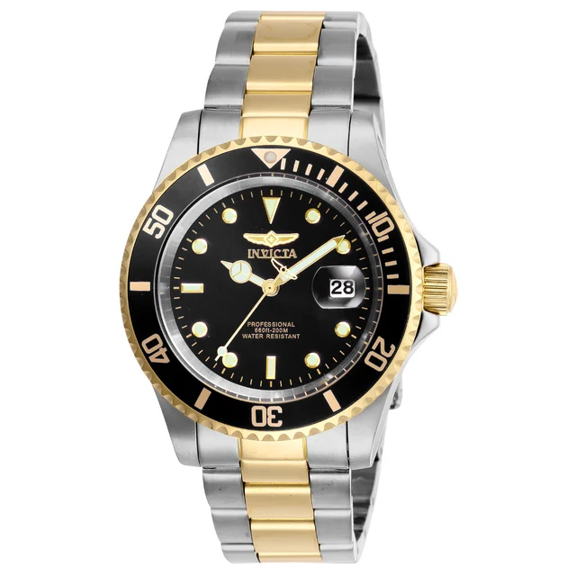 Invicta Pro Diver Coastpath Watch - 40mm. Steel, Gold (26973) kol saati