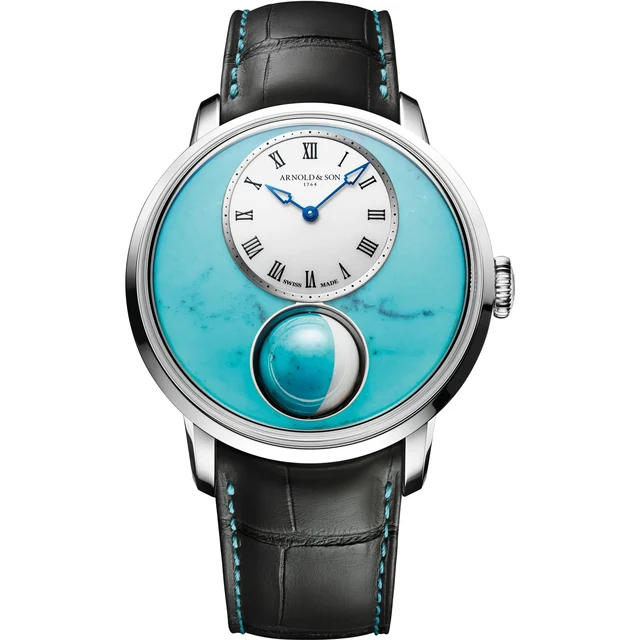 Arnold & Son Luma Magna Steel Turquoise Edition 1LMAS.T01A.C1322D kol saati