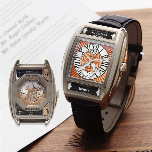 Maitres Du Temps Chapter Two White And Pink Gold SHC 01 kol saati