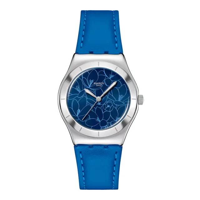 Swatch Blue Petal Promise YLS235 Quarzt Saat kol saati