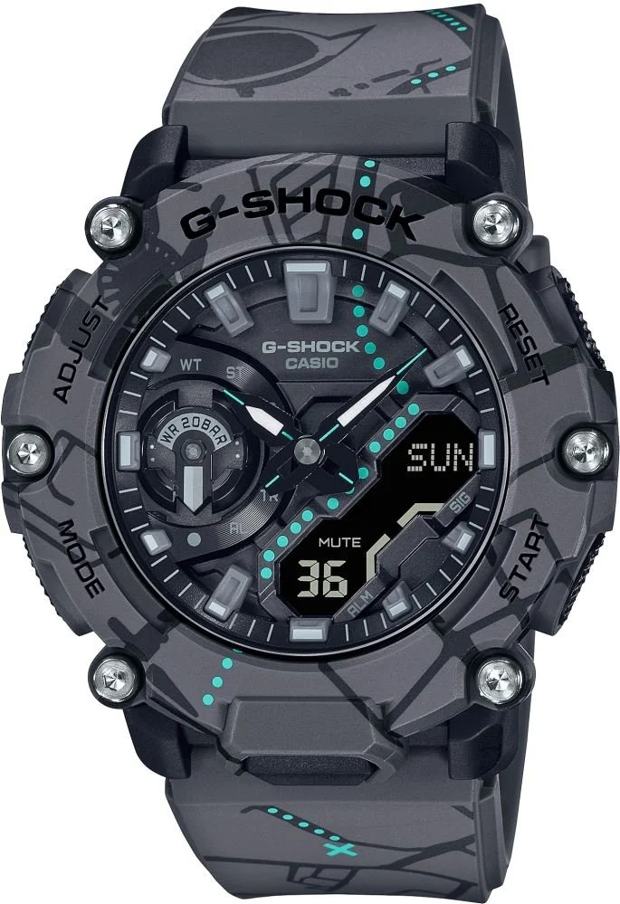 Casio G-shock Carbon GA-2200SBY-8ADR 47.1 mm kol saati
