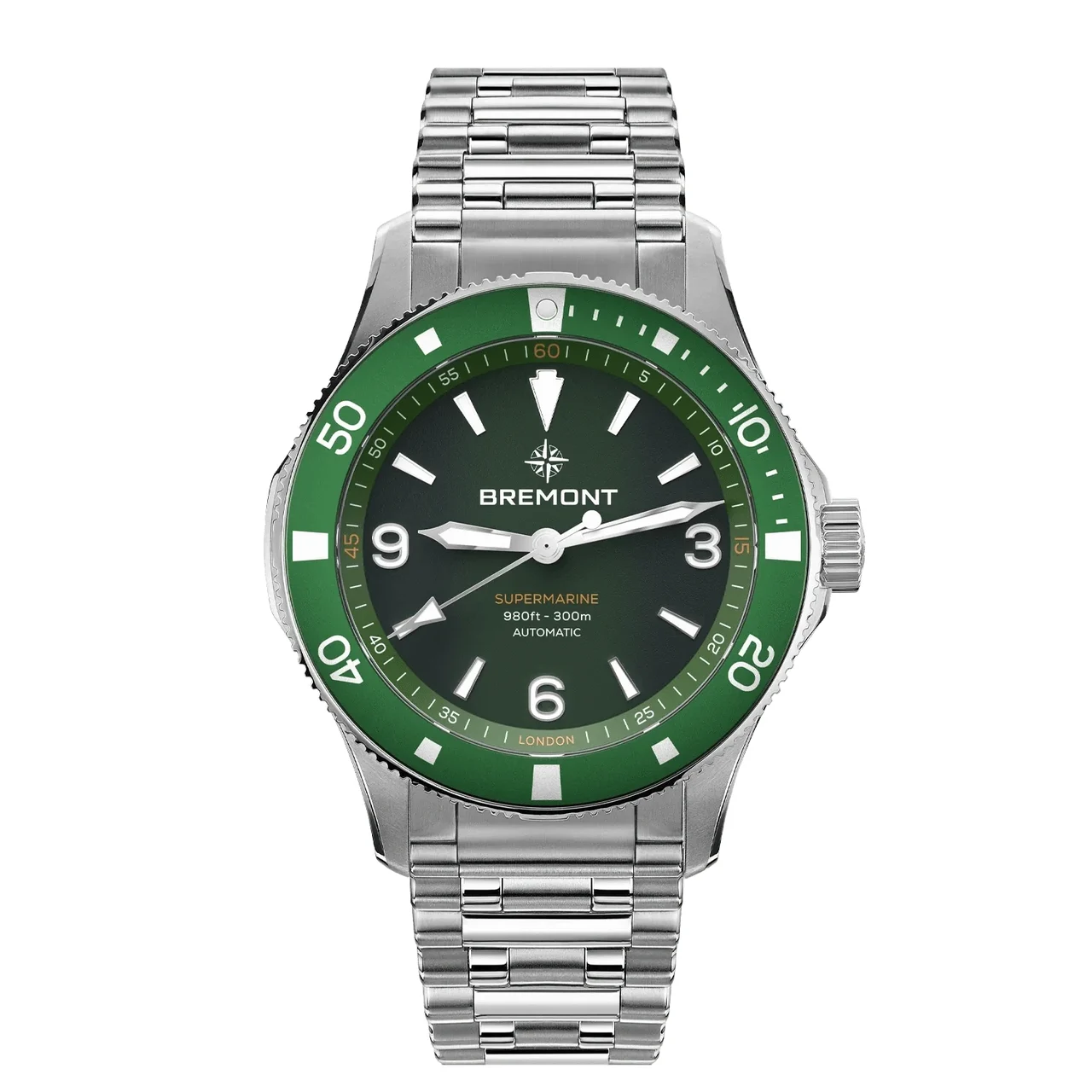 Bremont Supermarine SM40-ND-SS-GN-B 40 mm kol saati