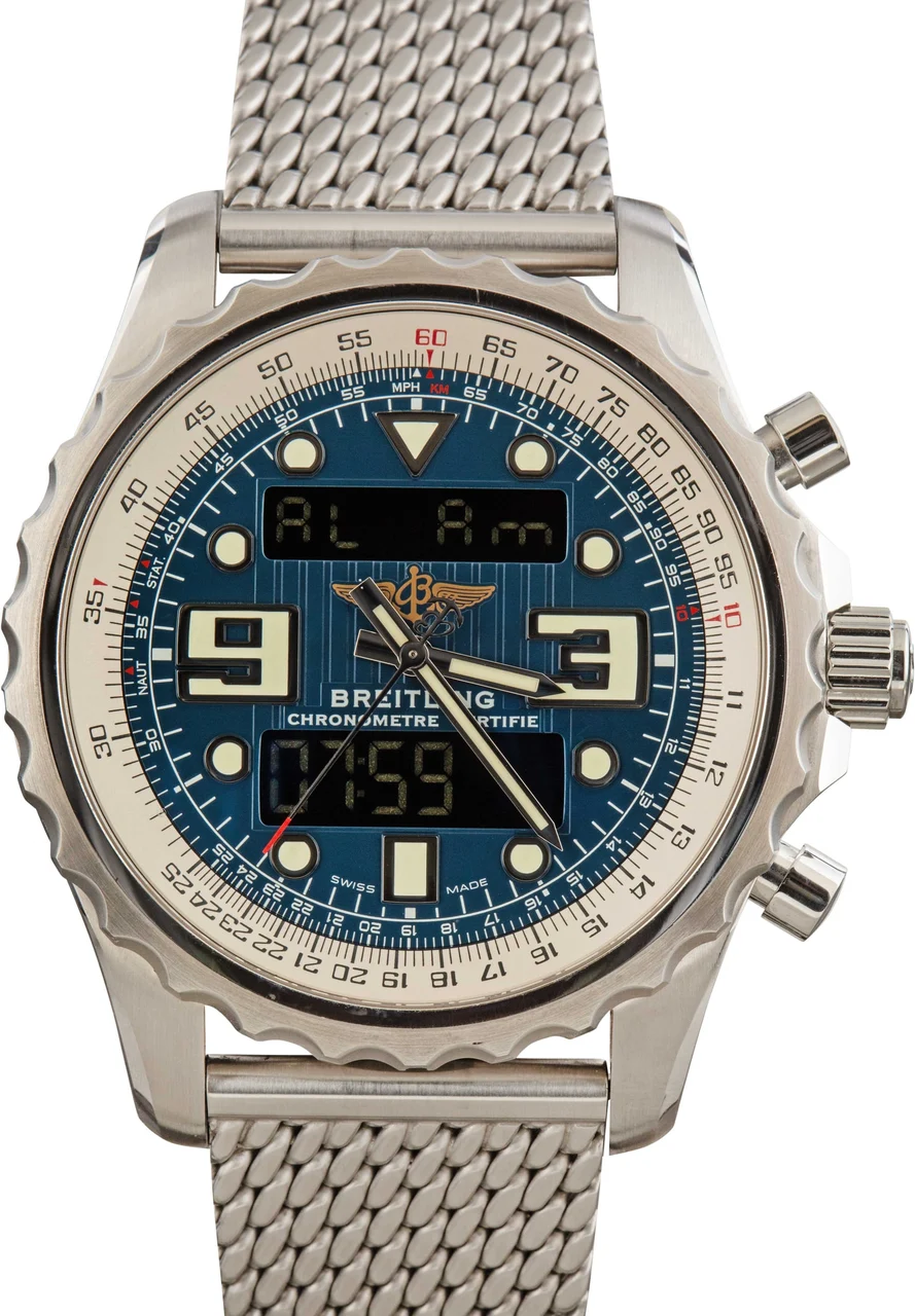 Breitling Chronospace Blue Digital Dial A7836534/C823 kol saati