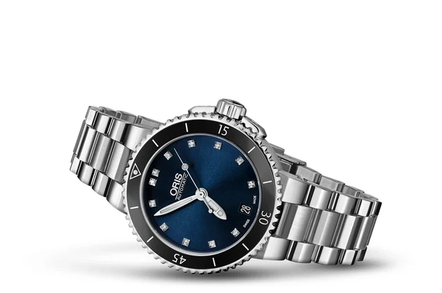 Oris Aquis Date Diamonds 01 733 7652 4195-07 8 18 01P kol saati