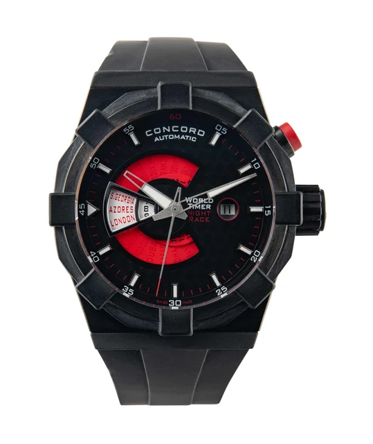 Concord CONCORD, REF. 01.6.39.1021, C1 WORLD TIME AND NIGHT RACE, X, STEEL AND PVD-COATED,