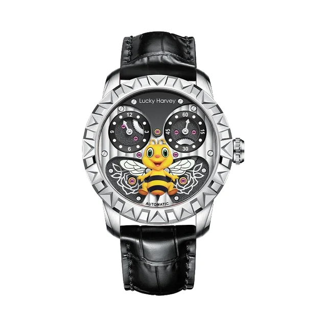 Lucky Harvey 84011237-bee-silver kol saati