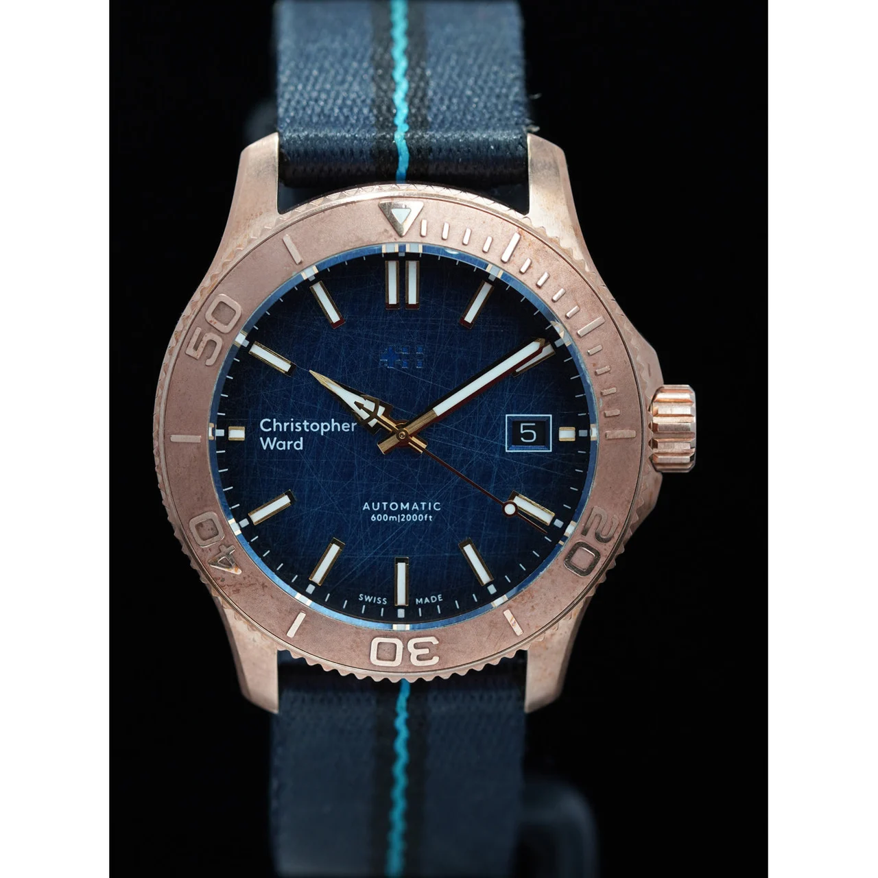 Christopher Ward Trident Bronze 210009N31872 kol saati