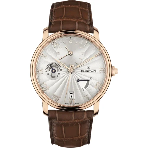 Blancpain Villeret Demi-Fuseau Horaire Demi-Savonnette 6665 3642 55B 40 mm kol saati