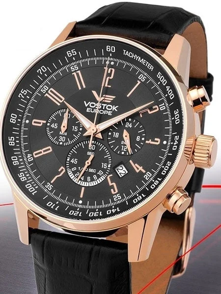 Vostok Europe Vostok-Europe Gaz-Limo Quartz Chronograph with 24-Hour Sub-Dial 5619133 kol saati