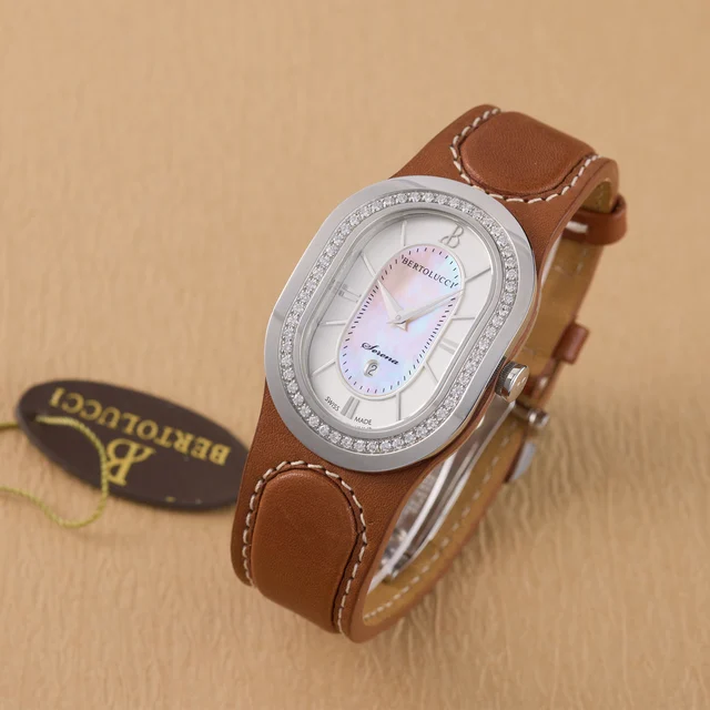 Bertolucci BERTOLUCCI, REF. 323.51.41.8.10M.233, SERENA, DIAMONDS AND MOP, NOS, STAINLESS