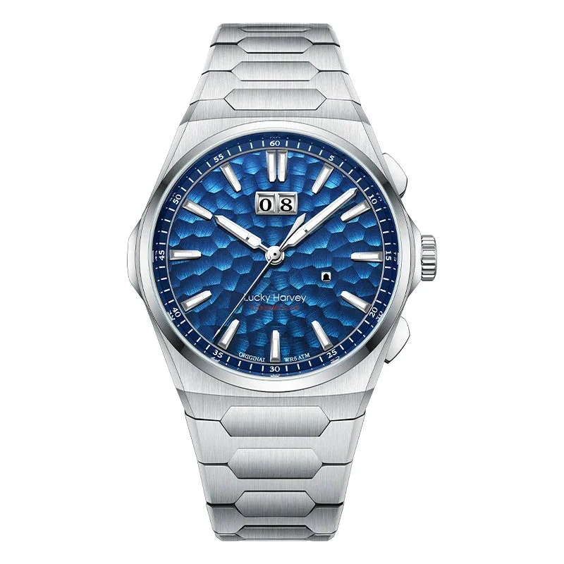 Lucky Harvey 22278017-self-deep-sea-blue 40 mm kol saati