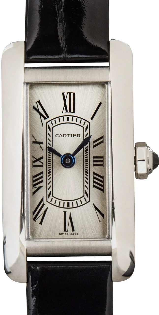 Cartier Tank Americaine Ref WSTA0081 Mini Stainless Steel 28 mm kol saati
