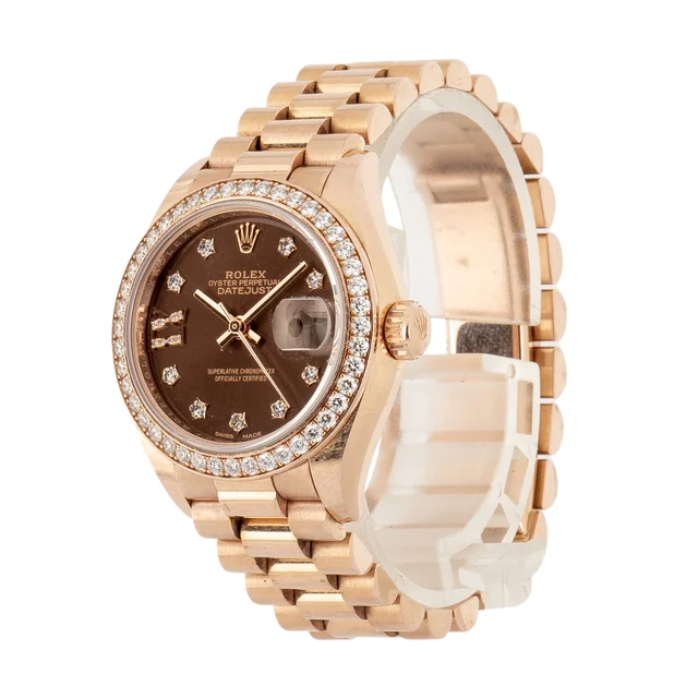 Rolex Datejust 279135 18k Everose Gold kol saati