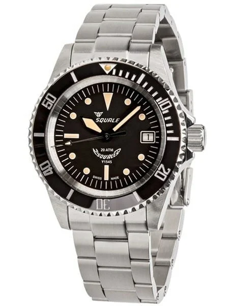 Squale Scratch and Dent - 200 meter Swiss Automatic Dive watch with Ceramic Bezel, Domed A