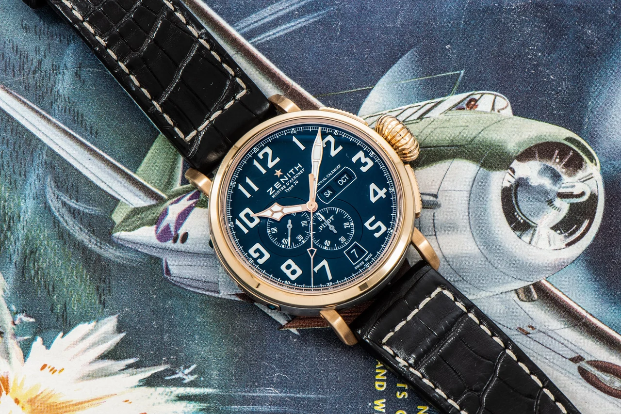 Zenith Pilot 408100902490 47 mm kol saati