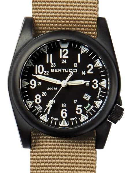 Bertucci Ballista Field Watch with Swiss Micro Tube Illumination #13552 45 mm kol saati