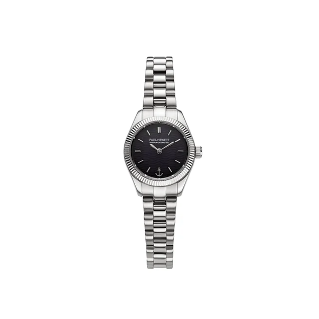Default Petit Soleil Round Uhr Silber Schwarz PH-W-1183 kol saati