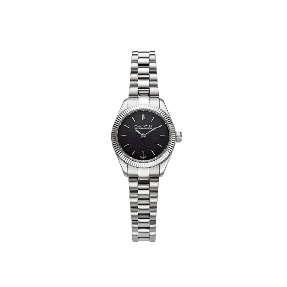 Default Petit Soleil Round Uhr Silber Schwarz PH-W-1183 kol saati