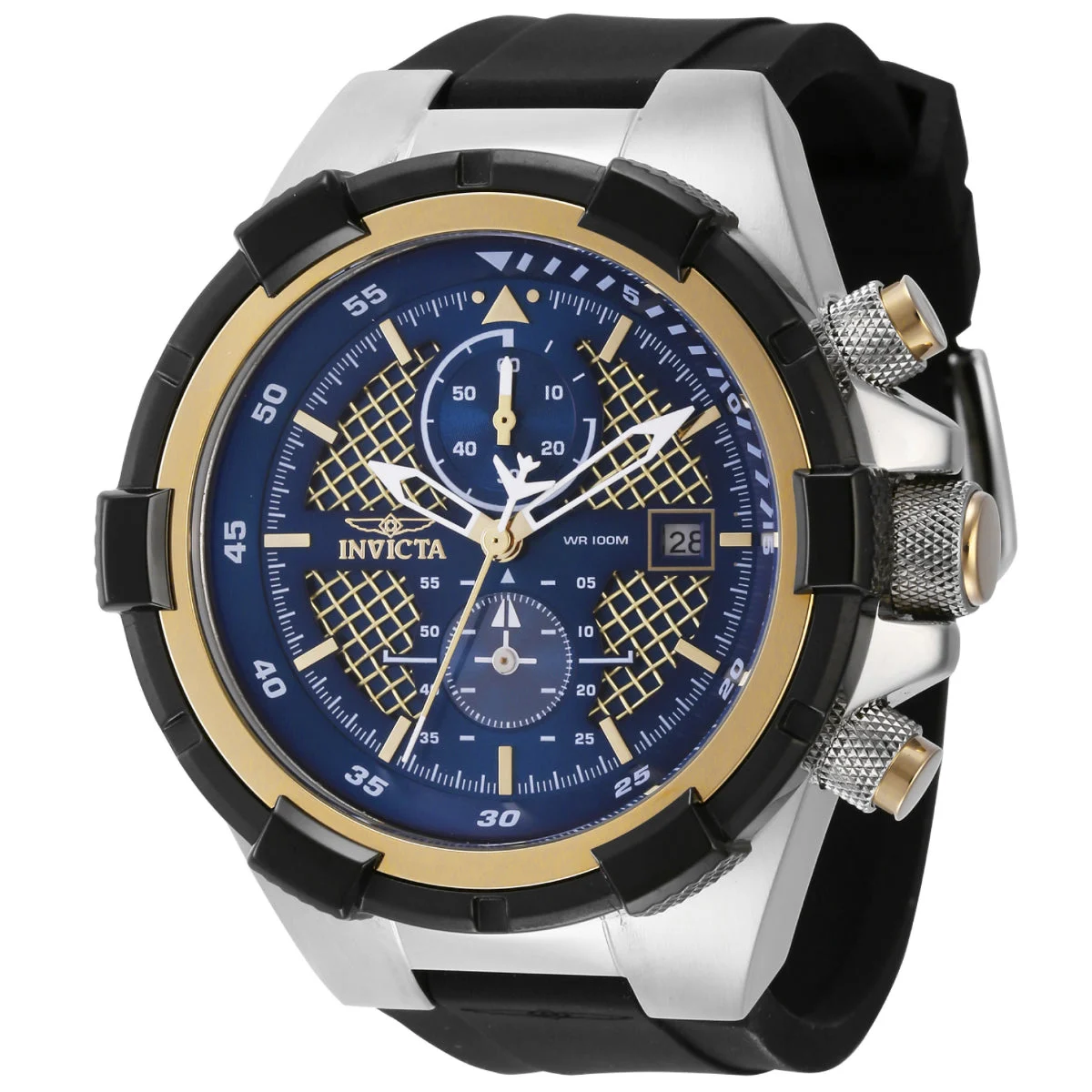 Invicta Aviator JetFrame Watch - 50.5mm, Black (44523) 50.5 mm kol saati